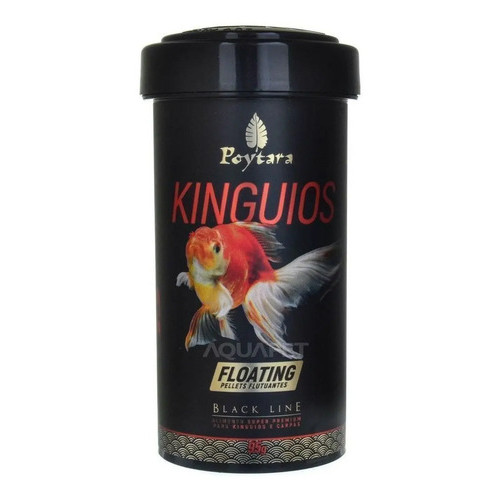 Ração P/ Peixes Kinguio Black Line Floating 95g Poytara
