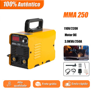 Máquina de Solda Inversora IGBT Portátil MMA-250 110V/220V em Oferta na Shopee