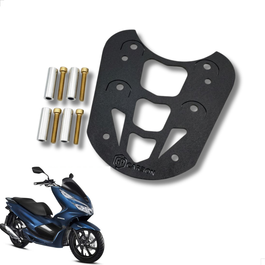 Suporte Bauleto PCX 150 2013 A 2020 Preto Kit Completo