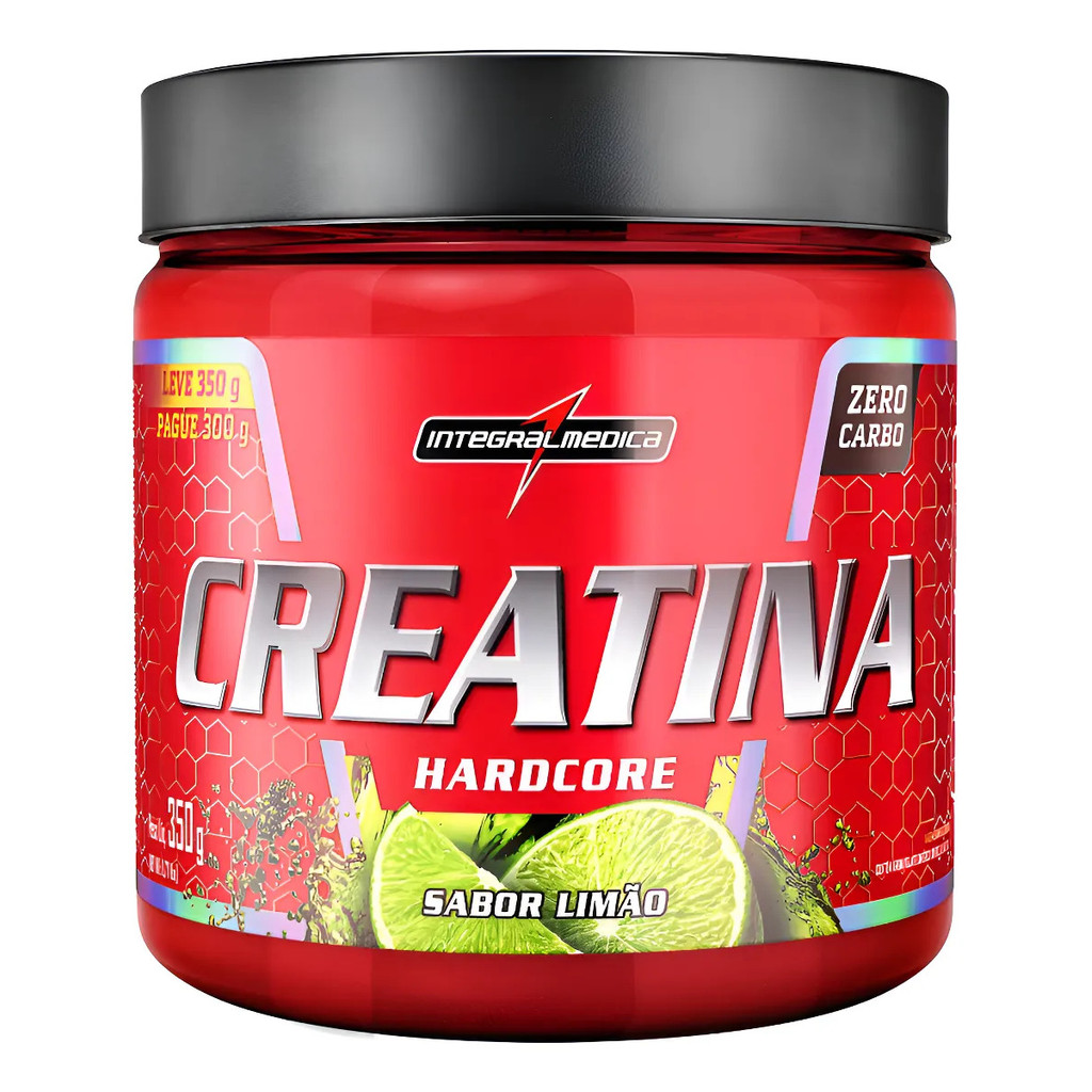 Creatina Hardcore 350g Limão Integralmedica