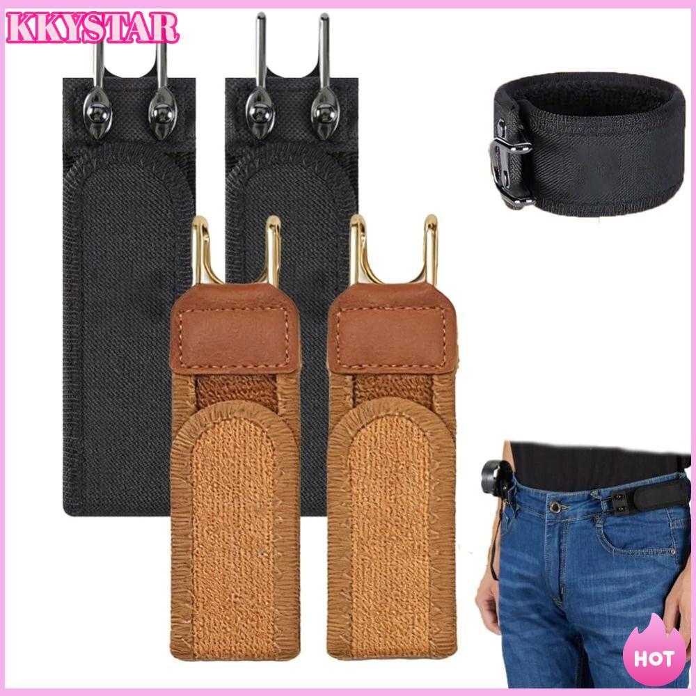 KKXYSTAR Cinto Preguiçoso Estilo Gancho Ajustável Conveniente , Velcro Elástico , Fivela De Cintura De Unissex