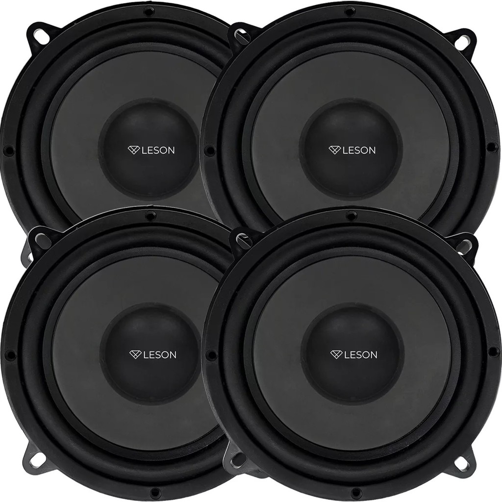 4 Alto Falante 5 Pol. Midbass 280w 4Ohm 88db Leson