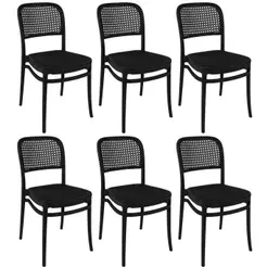 Kit 6 Cadeiras de Jantar Roma para Sala e Cozinha