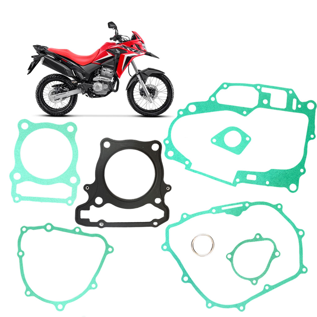 Jogo de Juntas do Motor Sem Borracha (Cabeçote dm Aço) - A2u Parts - Honda Cb 300r (2009 a 2015), Xre 300 (2009 a 2023)