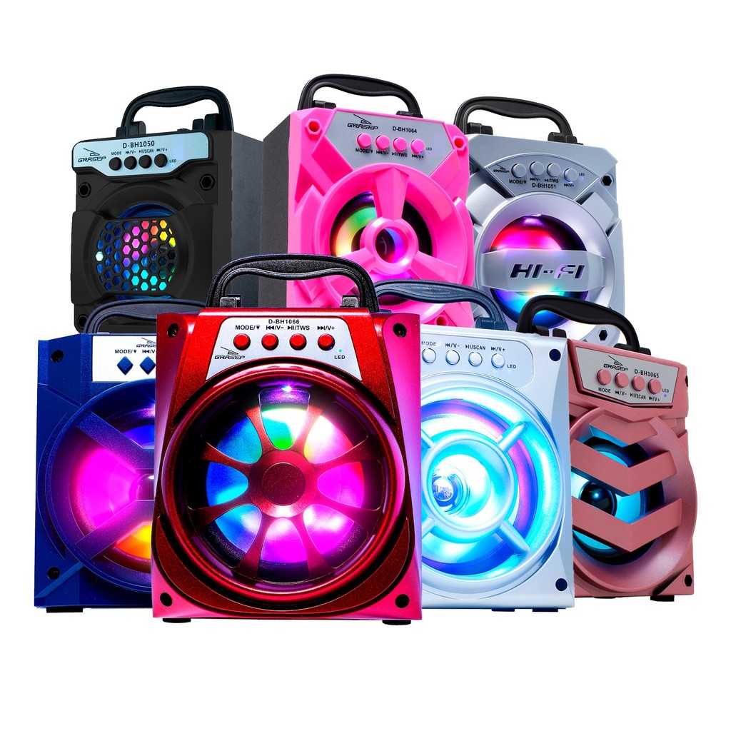 Caixinha De Som Bluetooth 5.0 Portátil 10W Rádio FM Função TWS Suporte Celular Conexão P2 Mp3 Pendrive em Oferta na Shopee