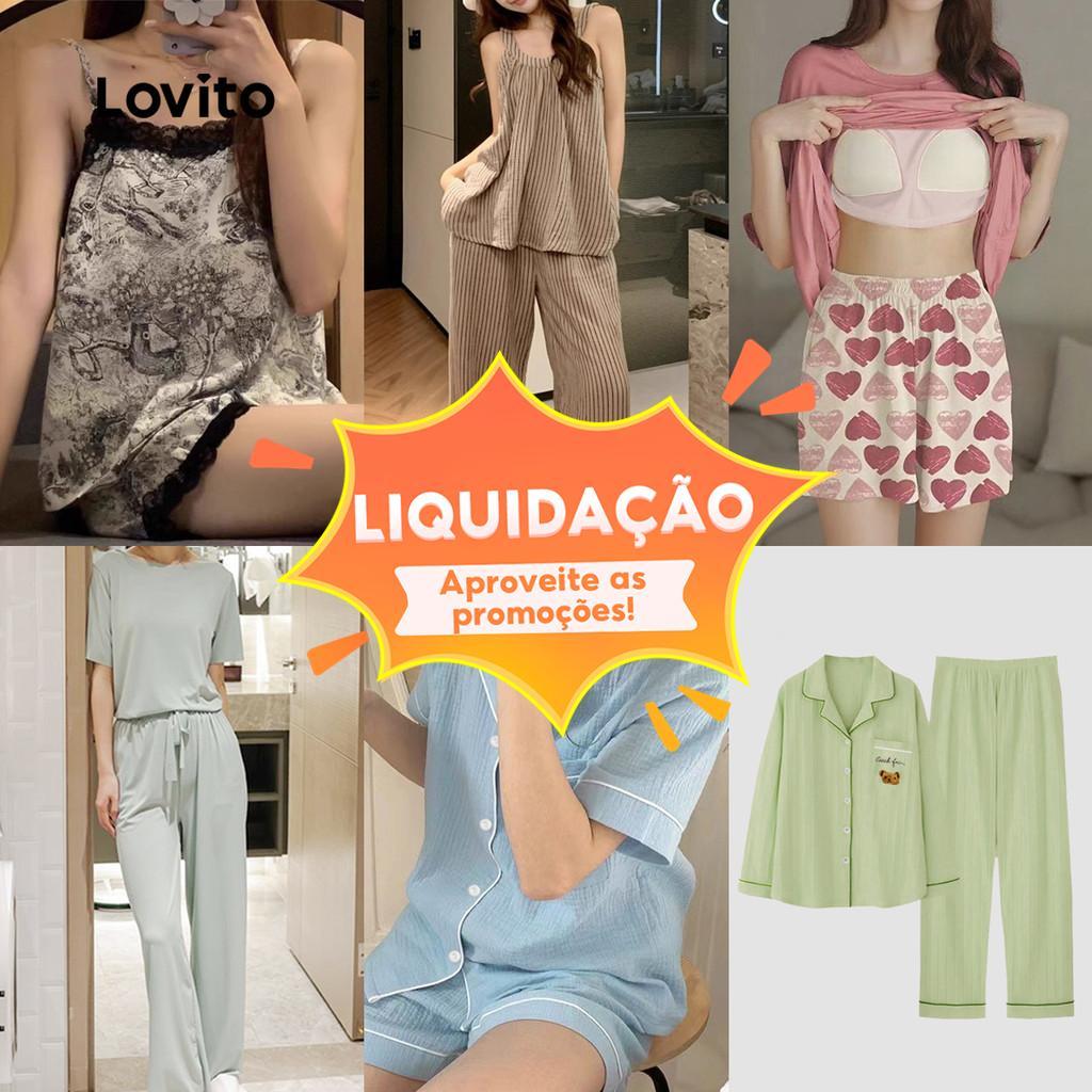 Lovito Special Casual Sleepwear for Women em Oferta na Shopee