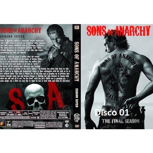 Dvd Sons of Anarchy - As 7 Temporadas Completas - Legendado ou Dublado - 21 Discos - DvD dvd