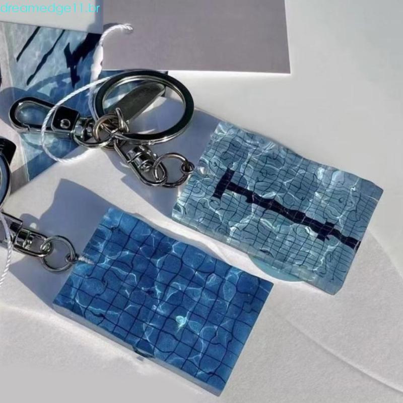 dreamedge11 Chaveiro Carro Criativo Piscina Pingente Saco Charme Decorações Bolsa Ondulado Keyhol