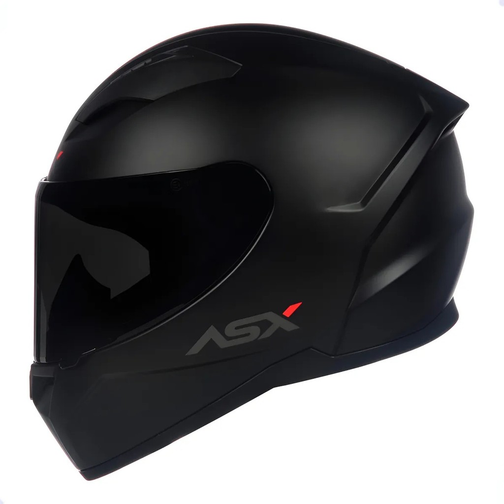 CAPACETE MOTO FECHADO ASX CITY SOLID PRETO FOSCO