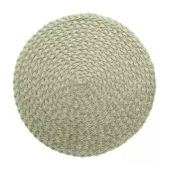 Jogo Lugar Americano 38cm Oliva Leaf Verde Polipropileno Wolff para Mesa Posta Jantar Almoço Decoração Elegante Charme