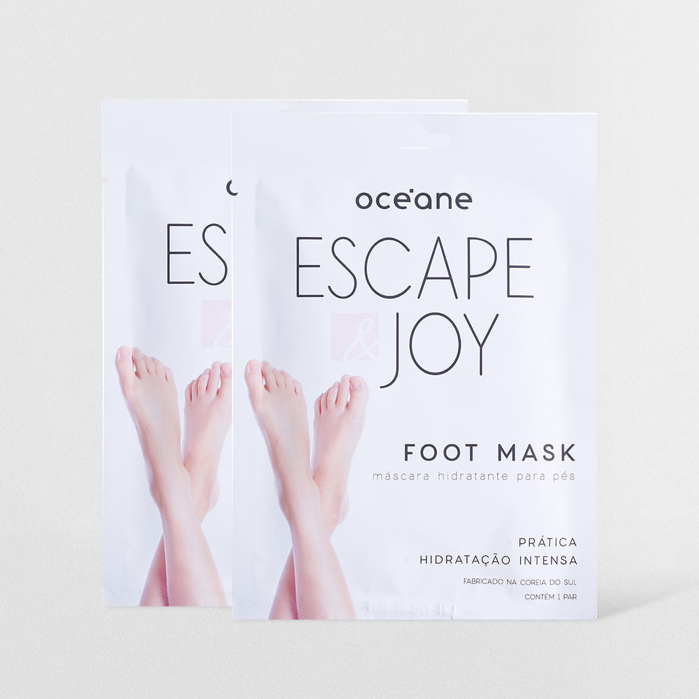 Kit Máscara Hidratante para Pés com Óleo de Coco - Foot Mask 1 Par (2 Produtos) em Oferta na Shopee