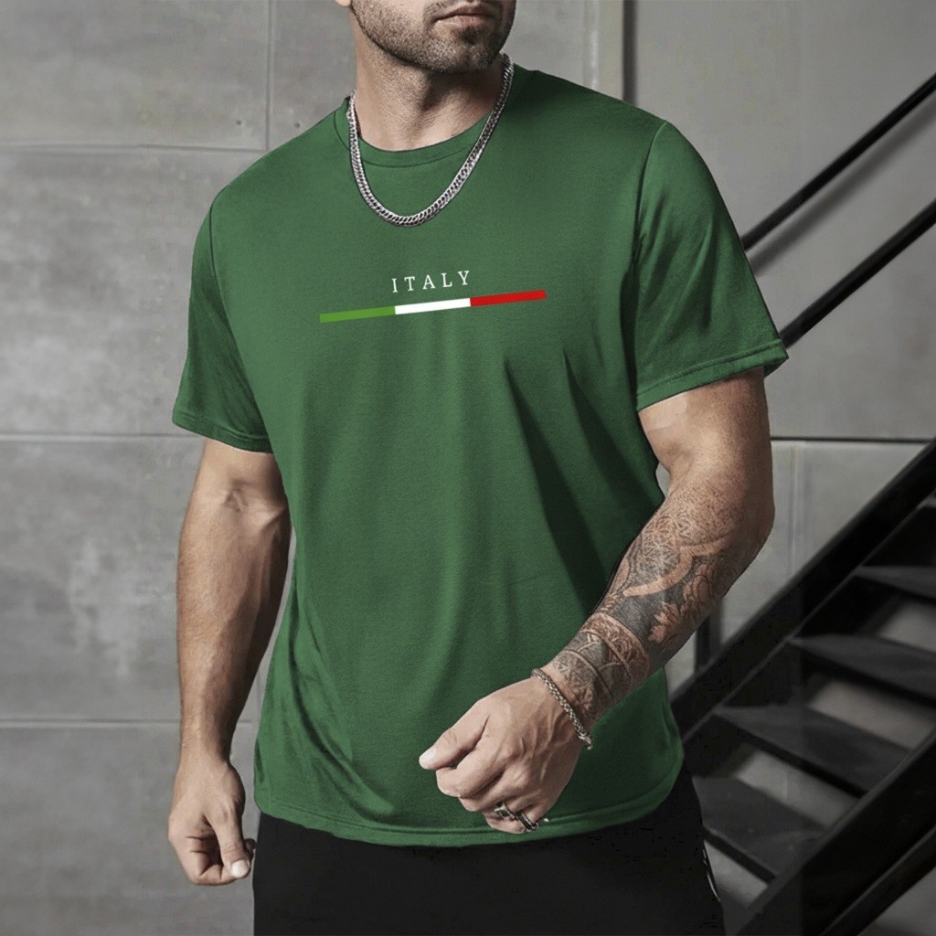 Camiseta  Italy Masculina 100% Algodão