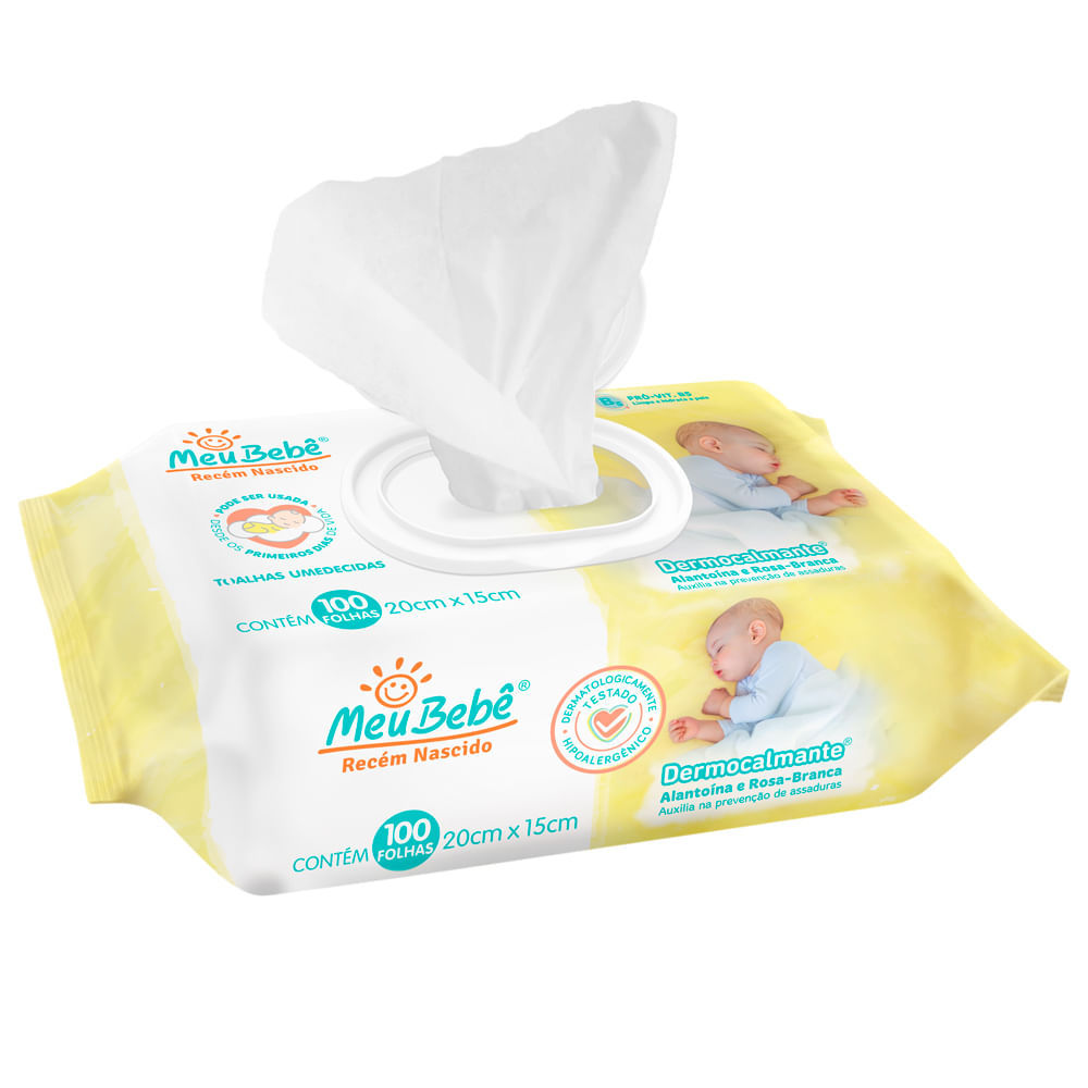 Toalhas Umedecidas Meu Bebê Recém Nascido 100 Unidades em Oferta na Shopee