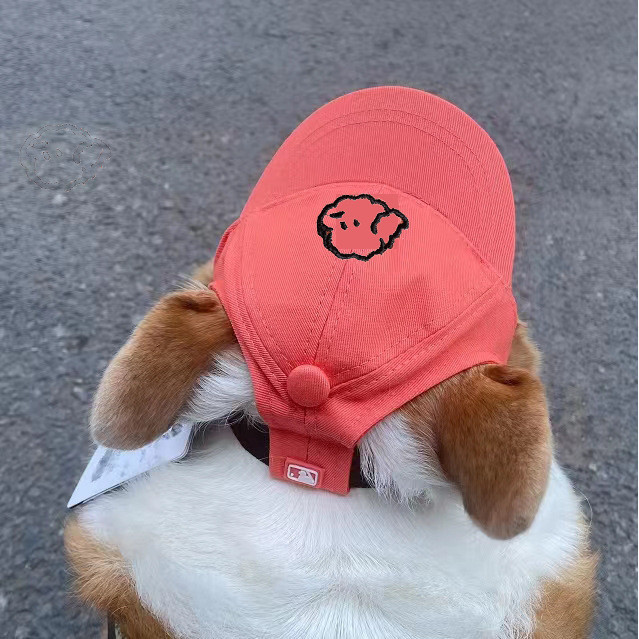Cão de estimação Cão de estimação chapéu de gato boné de beisebol chapéu de viseira ao ar livre bonito Corky Teddy chapé