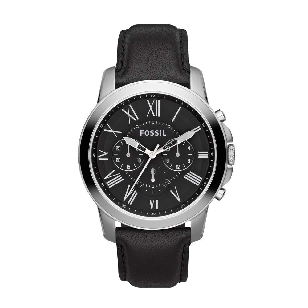 Relógio Fossil Masculino Grant Pratra - FS4812/0PN