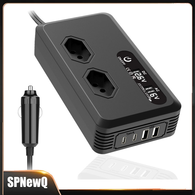 Inversor 400W Automotivo Veicular De Tensão 12V Para 110V Ou 220V Digital Carro Tipo C USB Tomada