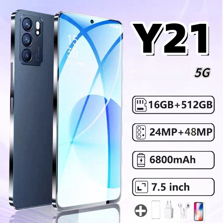 Smartphone Y21 Ultra 5g de 7.5 Polegadas Suporta Smartphones 2sim , 4g/5g , 12 Gb 512 — R$ 242,31 em Shopee