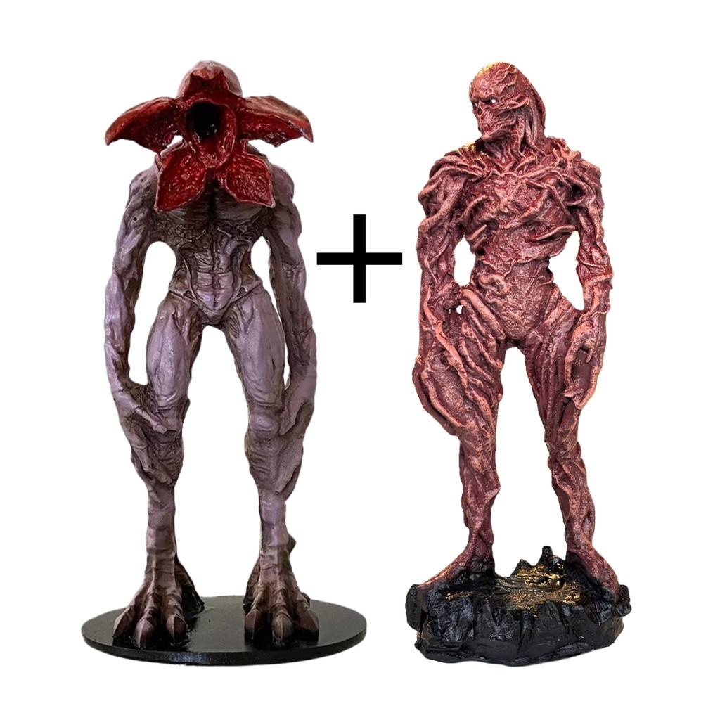 Kit Stranger Things Estátua Vecna e Demogorgon  P em Oferta na Shopee