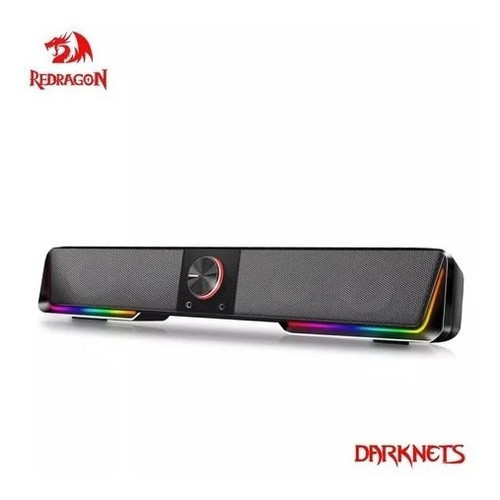 Caixa De Som Soundbar Redragon Darknets Gs570 Rgb Cor Preto