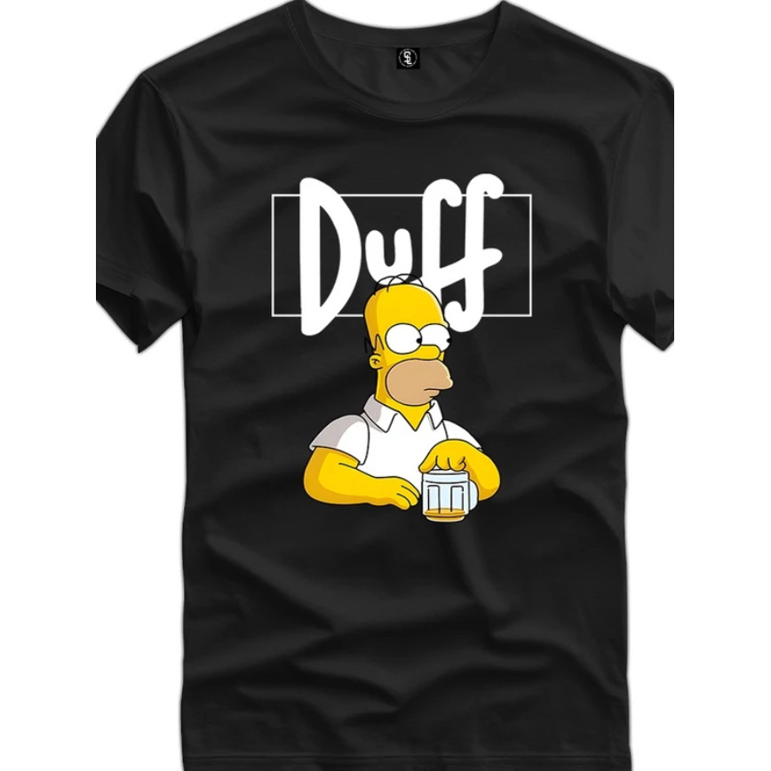 Camiseta masculina estilosa luxo "duff" blusa masculina peruana camisa streetwear 100% algodão