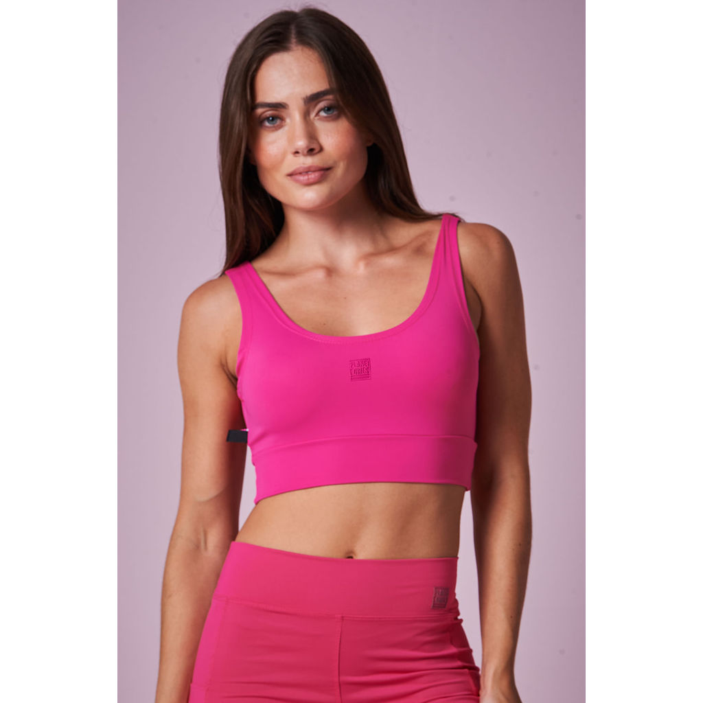 Top Feminino em Poliamida Fashion Fitness Planet Girls Pink