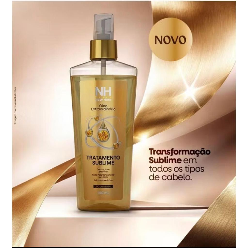 Kit Capilar NEW HAIR Óleo Extraordinário 4 Itens: Shampoo, Condicionador, Máscara e Óleo Sublime — imagem 2 de 2