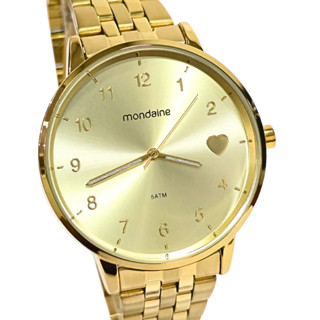 Relógio Mondaine Analógico Dourado Kit Coração 32597LPMKDE1K1 em Oferta na Shopee