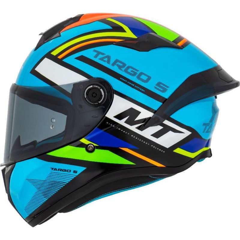 Capacete MT Targo S Torvi A17 Azul Brilho