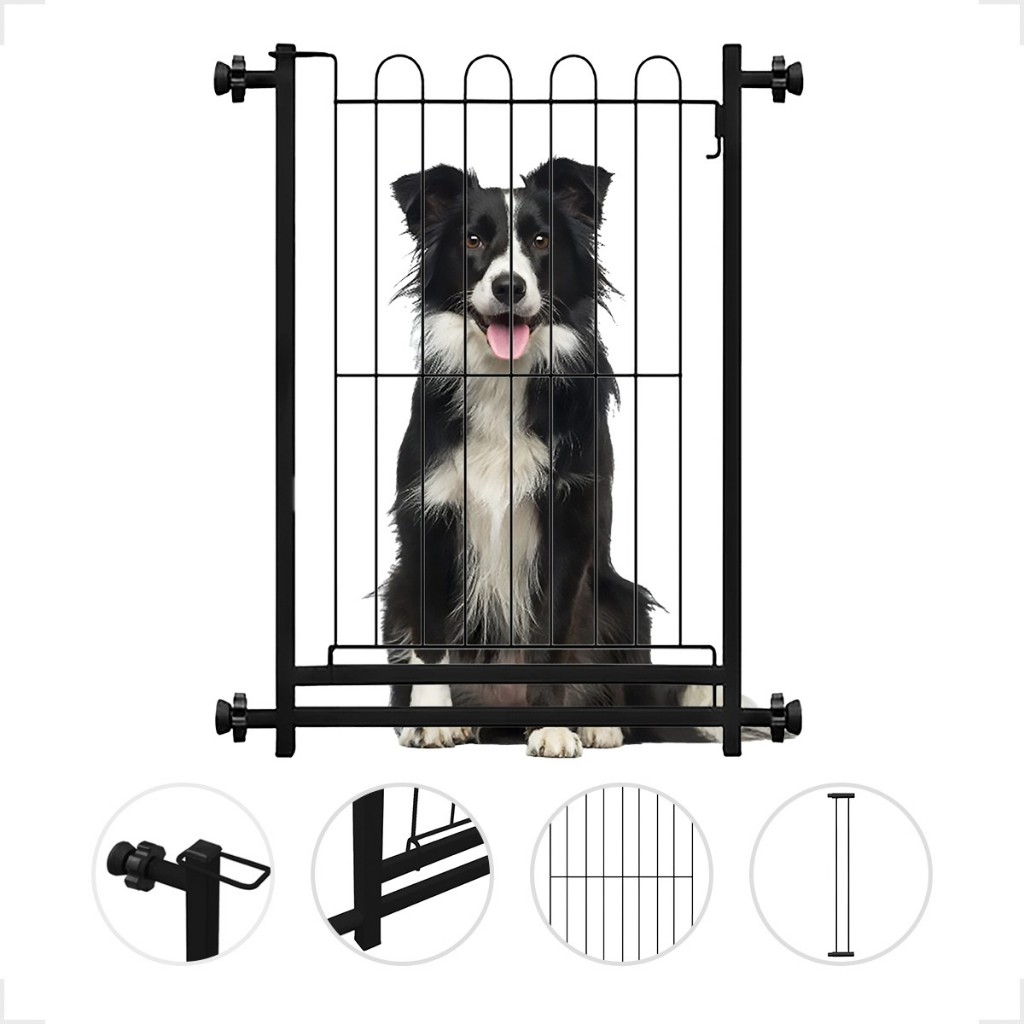 Grade Portão Proteção Pet Cachorro 70 A 85 Cm Criança Cães Segurança Cercado