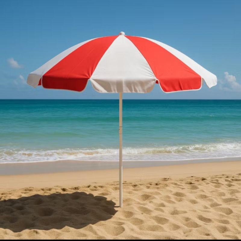 Guarda Sol 1,80 Metros Praia Grande Com Proteção UV Piscina Camping Jardim Summer