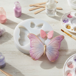 Molde De Silicone Borboletas 2 Tamanhos 2,5x4cm E 1,5 Molde Para Artesanato Confeitaria em Oferta na Shopee