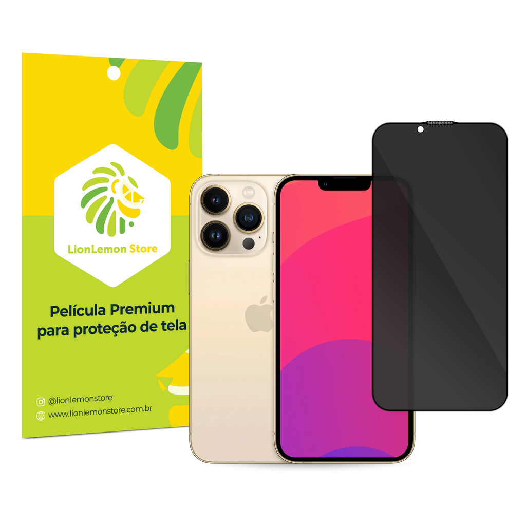 Película de Privacidade Ultrashield LionLemon para iPhone 13 Pro