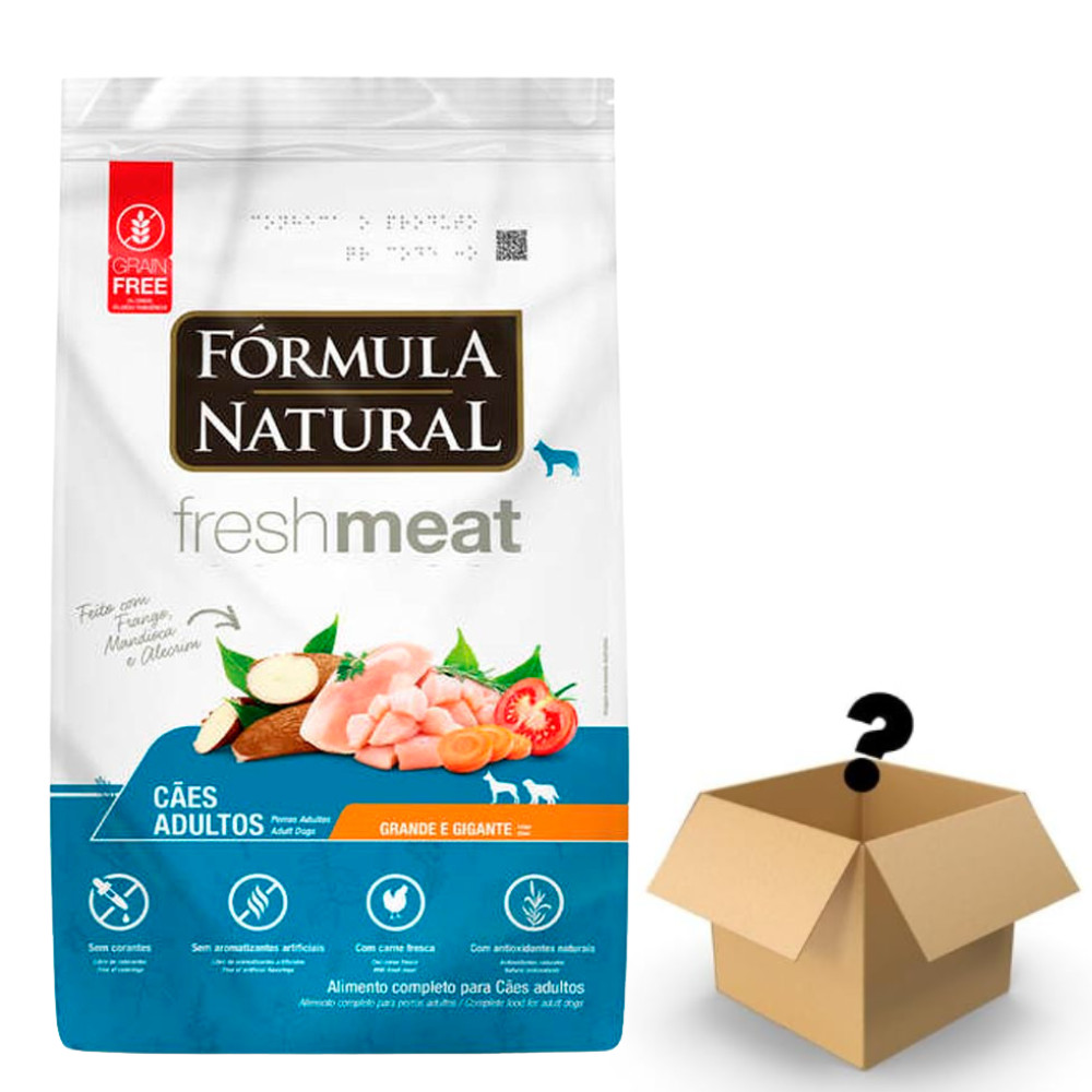 Racao Formula Natural Caes Fresh Meat Adulto Racas Grandes E Gigantes 12Kg + Surpresa3