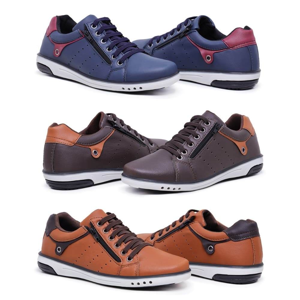 Kit 3 Pares De Sapatenis Masculino De Elastico Confortavel A5 em Oferta na Shopee