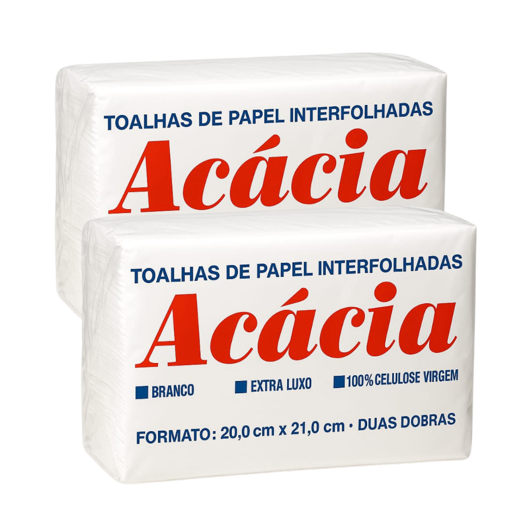Papel Toalha Interfolha para secar as mãos 20x21 branco