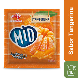 Kit Refresco em Pó MID® Sabor Tangerina Com 5 Unidades de 20g em Oferta na Shopee