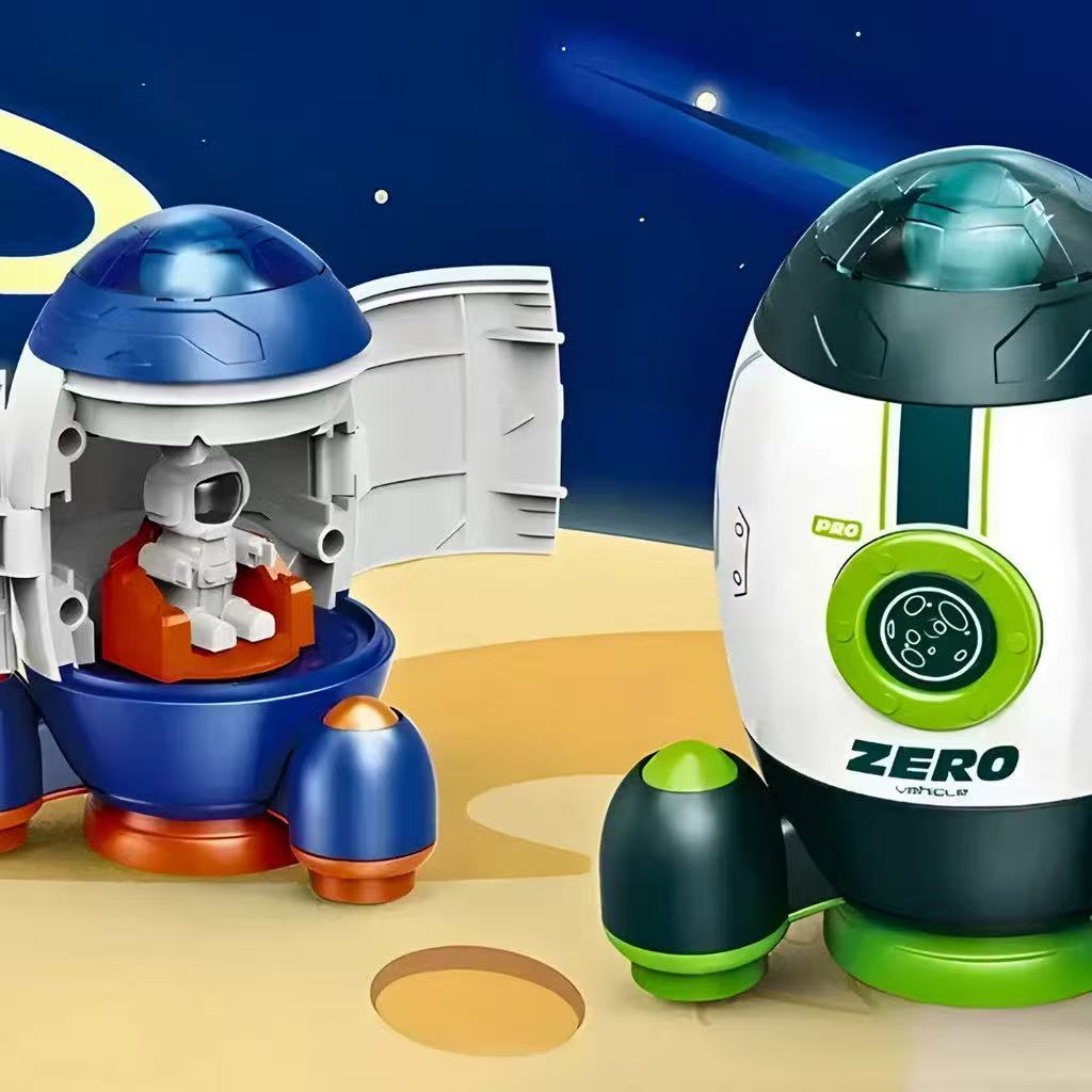 Brinquedo Espacial Foguete Nave espacial Astromóvel Fricção Exploração Crianças Imaginação