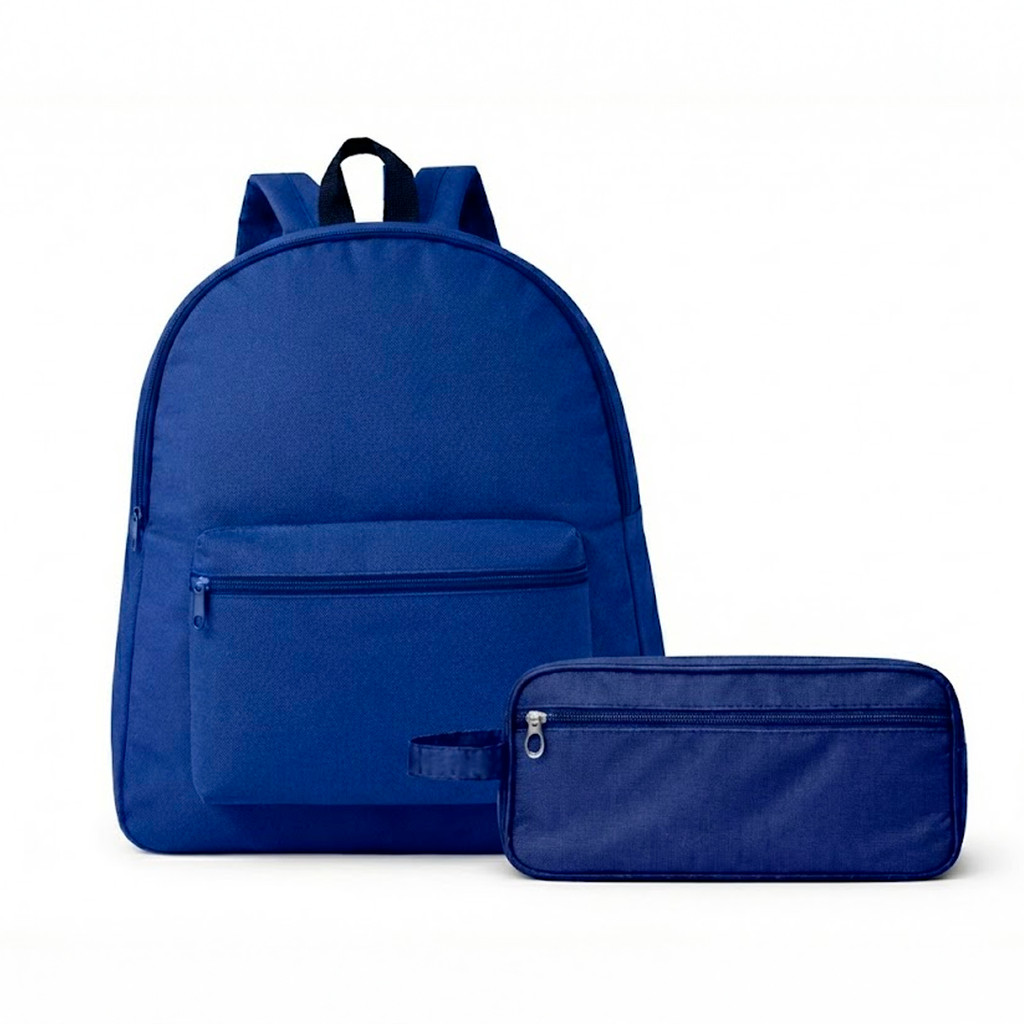 Kit Mochila com Necessaire Leve Resistente e Versátil para Rotina Diária