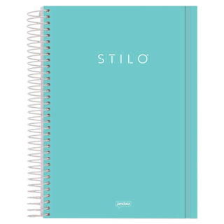 Caderno Universitário 10M PP 160F Stilo Verde Pastel 6885977 - Jandaia em Oferta na Shopee