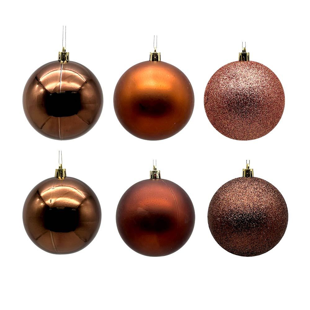 Tubo Bola Natal 8cm c 6 CV244570 Cazza Mr em Oferta na Shopee