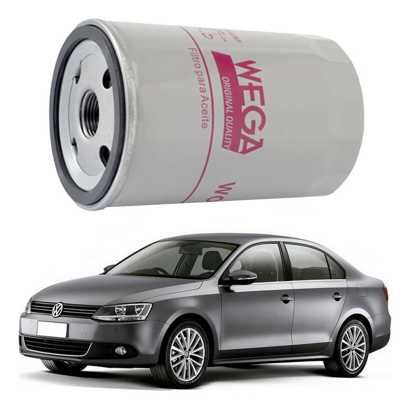 Filtro De Óleo Wega Jetta 2.0 Aspirado 2010 A 2014