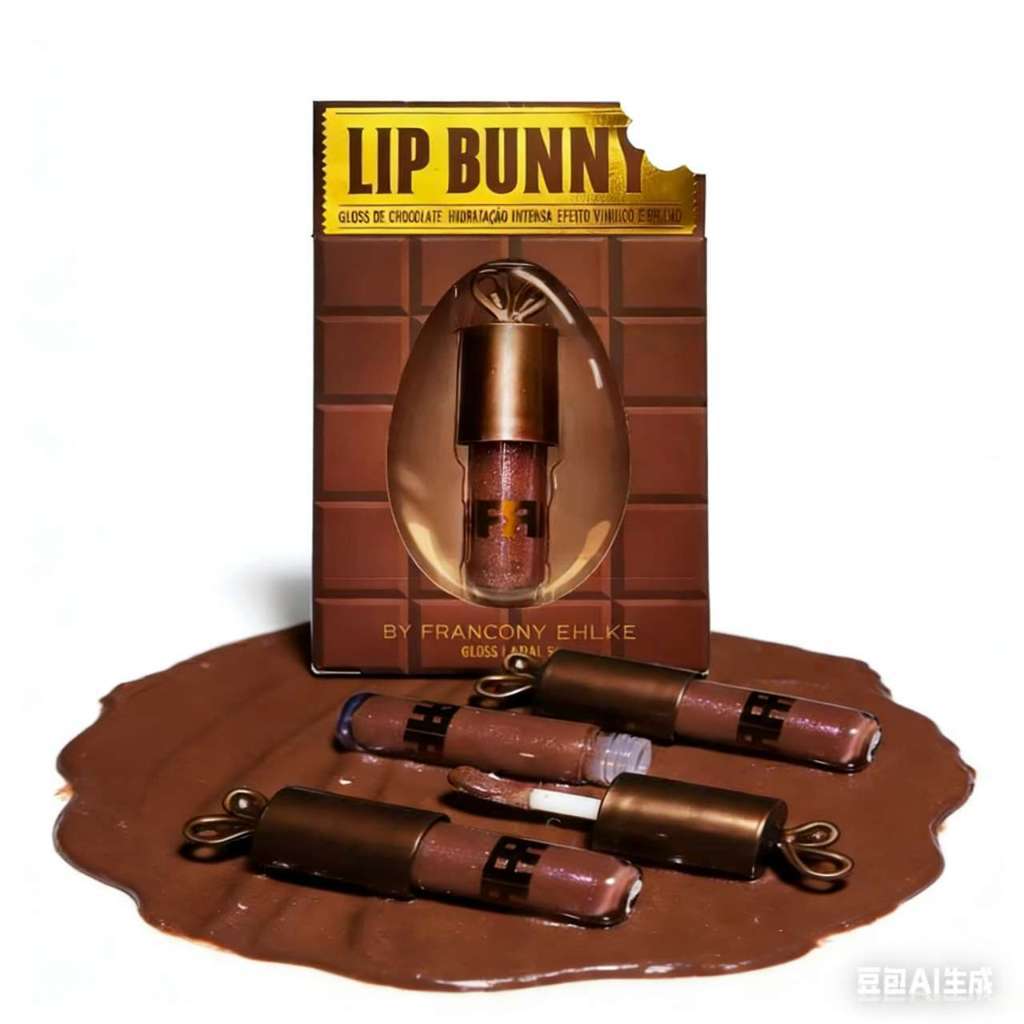 Gloss labial hidratante e protetor de chocolate com chaveiro. em Oferta na Shopee