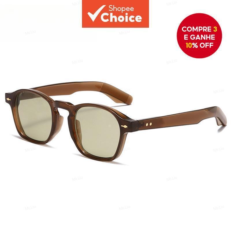 Óculos De Sol Gradiente UV400 Retrô – Armação Leve Unissex Para Motocicleta/Praia/Exterior em Oferta na Shopee