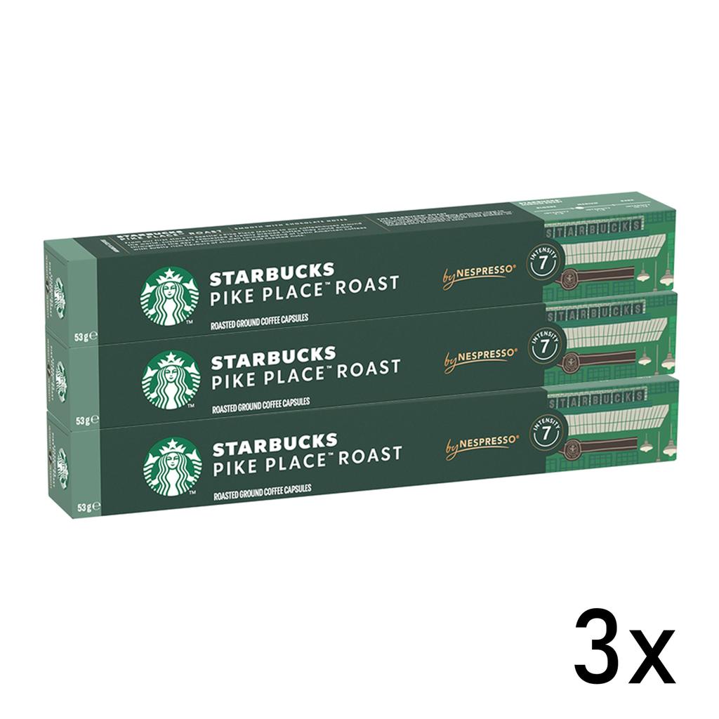 Combo 30 cápsulas Starbucks Pike Place Roast by Nespresso® em Oferta na Shopee