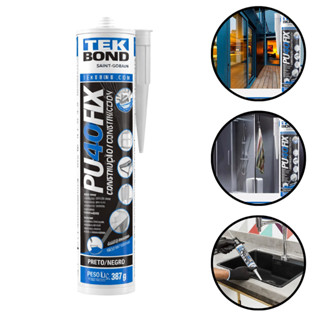 Pu 40 Fix Alta Performance Adesivo Multiuso 387g Preto em Oferta na Shopee