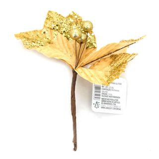 Flor Bico Glitter Dr 20cm CV233369 Cazza em Oferta na Shopee