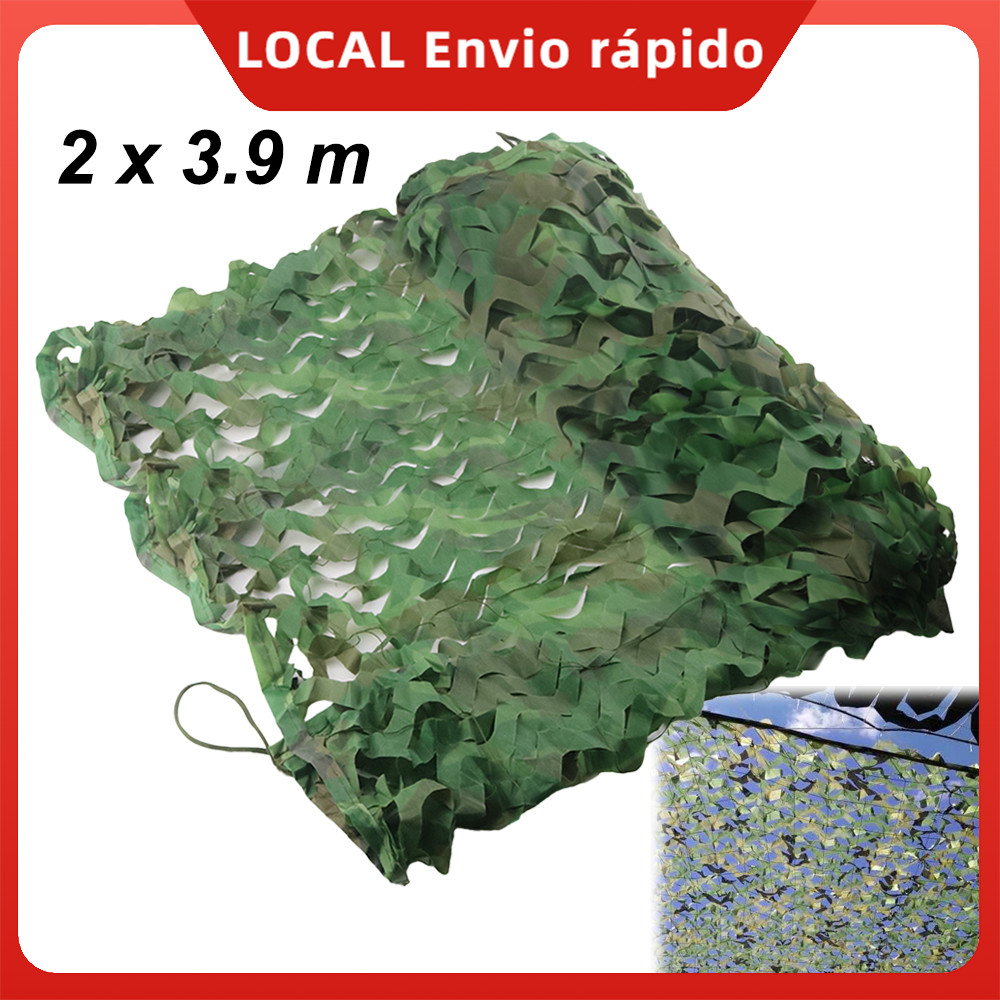 Selva 2 x 3,9 m Rede de camuflagem,para decoração de caça,pátio guarda-sol,acampamento,fazenda,abrigo carro ocultação