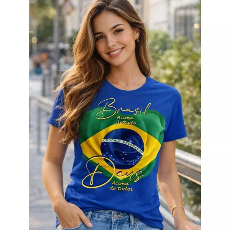 Camiseta Plus Size: Desconto Imperdível! 🇧🇷