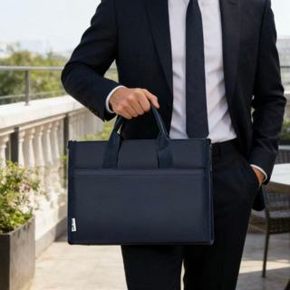 Pasta Executiva Em Nylon Impermeável Para Negócios Notebook Bolsa Para Documentos De Reuniões De Escritório X181 VT em Oferta na Shopee