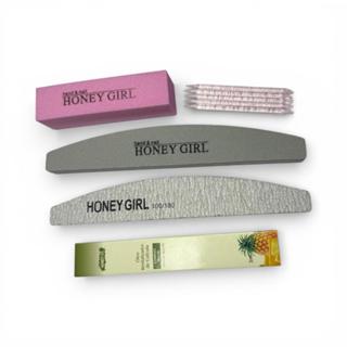 Kit Nail Design Lixa Bloco + Lixas Boomerang 100/180 + Lixa Buffer + palito + Caneta óleo para cutículas s em Oferta na Shopee